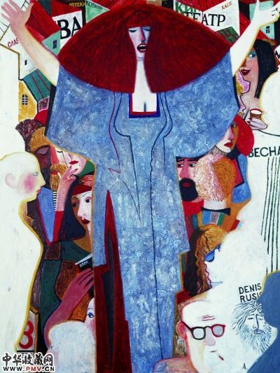 女歌唱家（油画）  伊万・鲁本尼科夫  中国美术馆藏