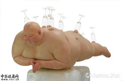 牟柏岩 《我知道,但是》雕塑 165x146x66cm 2008