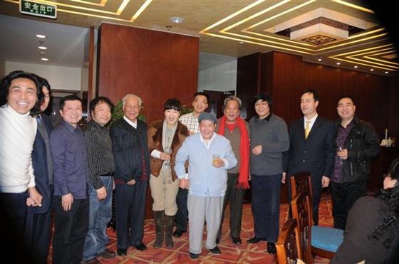 2010年3月6日，刘文西与著名艺术家代表聚会北京