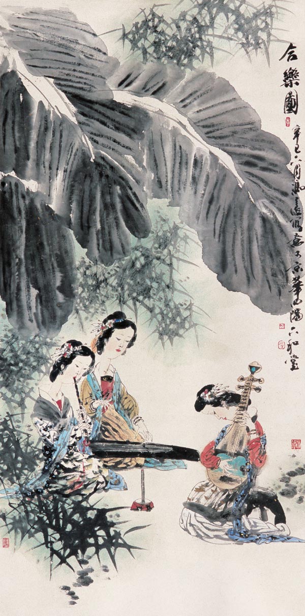 2001年作《合乐图》