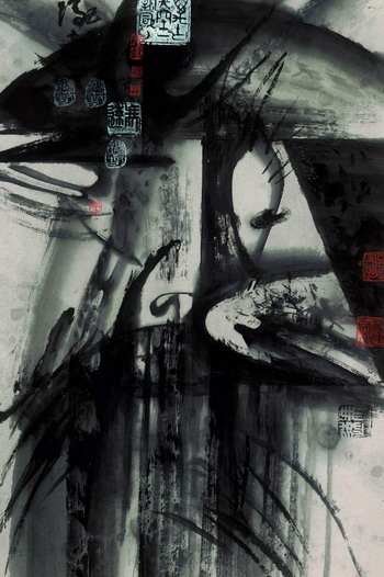 水墨戏剧脸谱之七