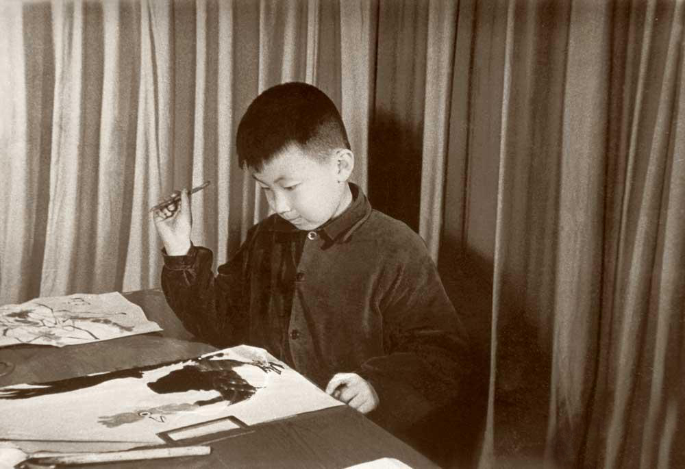 1959年在人民画报社作画