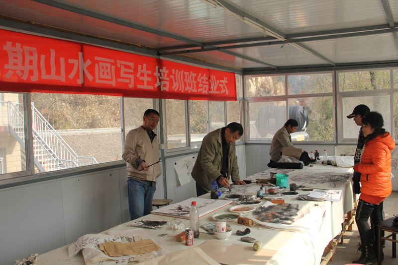 宋居庭北京怀柔秋季写生、采风