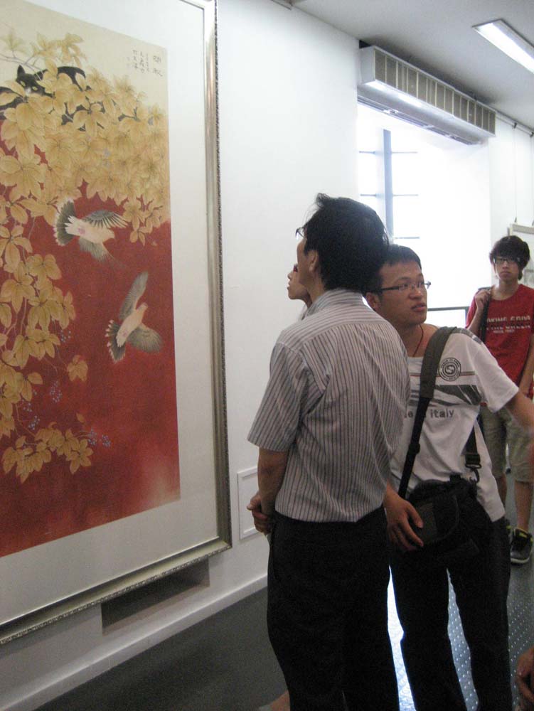 毕业展览上何家英老师点评我的作品
