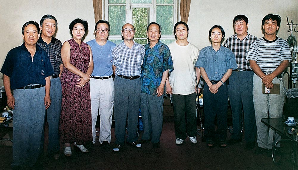 与山西画家的合影