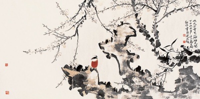 花鸟镜心
