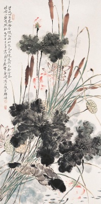 荷香鸟语镜心