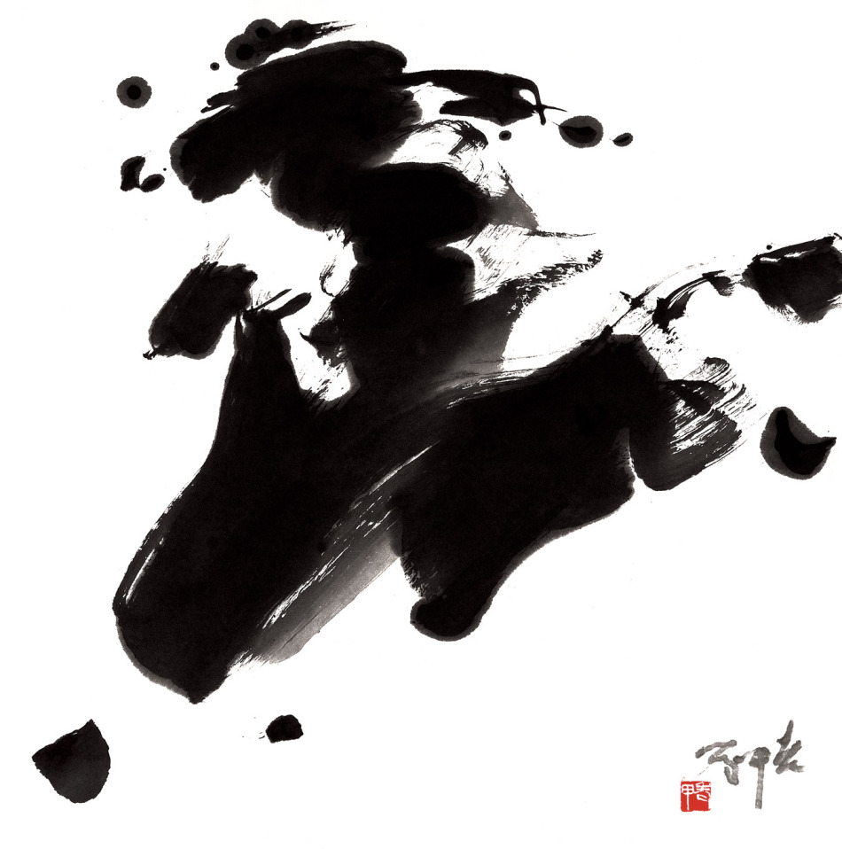 草原挥墨