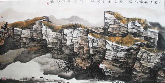 旷小津 山水