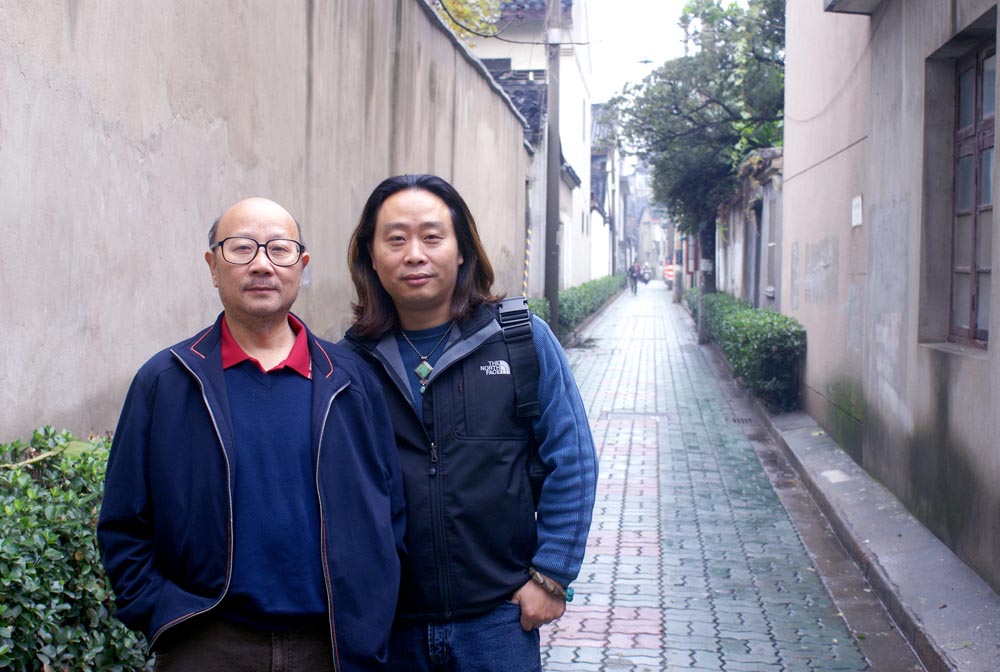 与陈万福在苏州合影