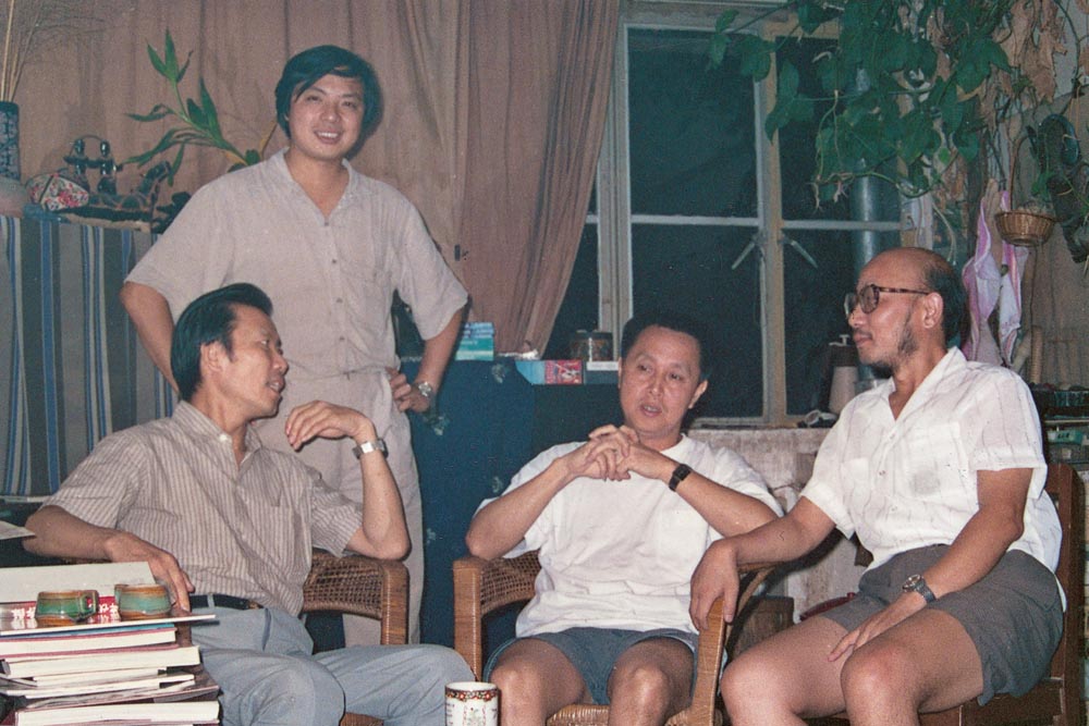 与大利等访问林墉合影