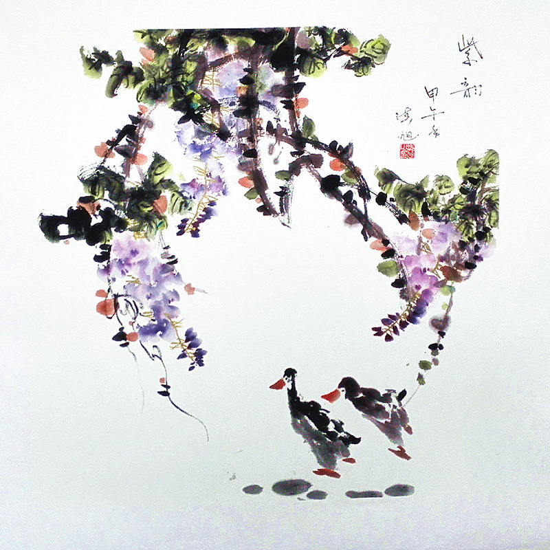 乔海旭花鸟--紫韵