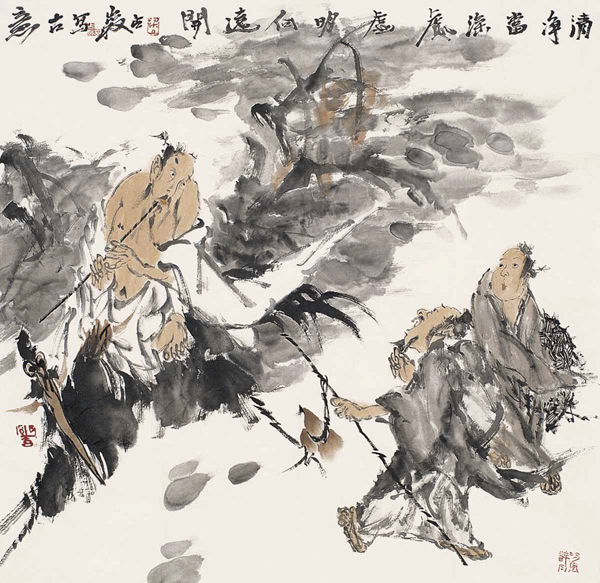 梁占岩 诗意图 镜心