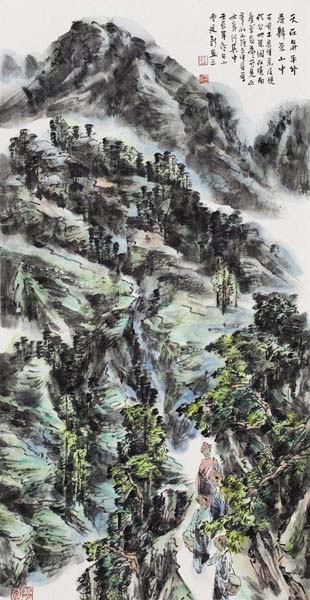 天在升平外春归茶山中 