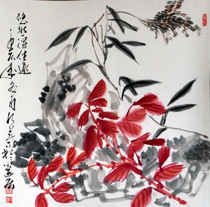 初明仁中国画作品14