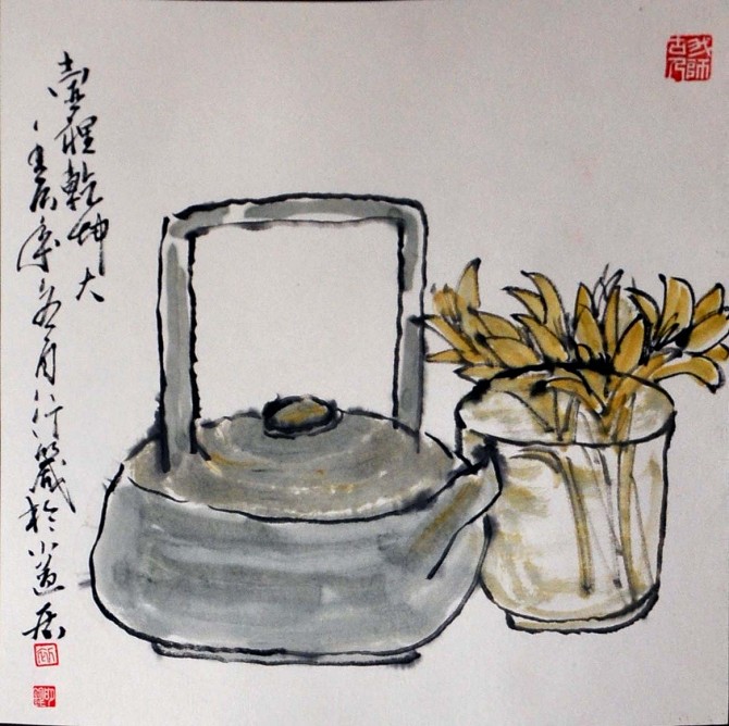 初明仁中国画作品17