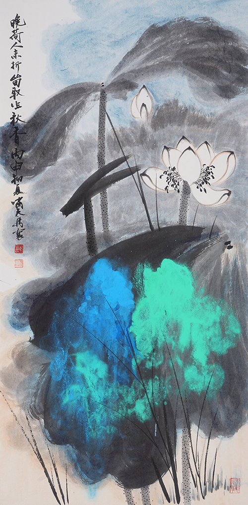 晚荷作秋香