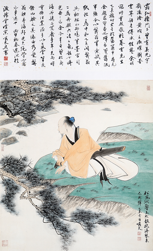 听松图