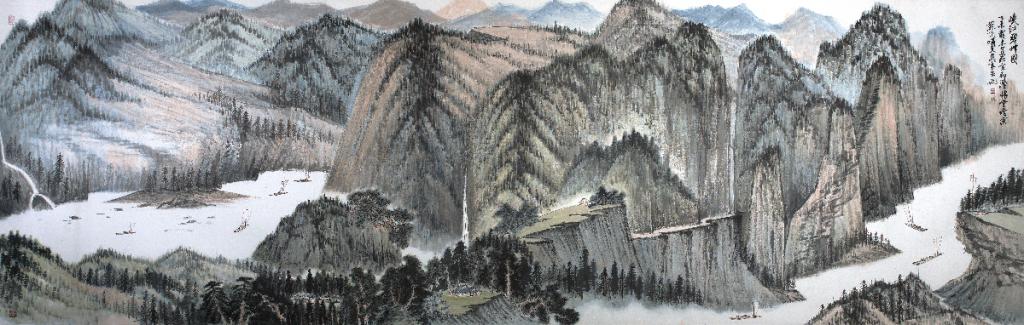 峡江碧峰图