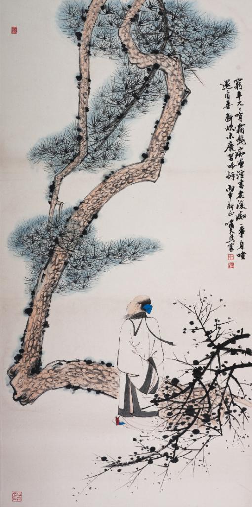 吟松图