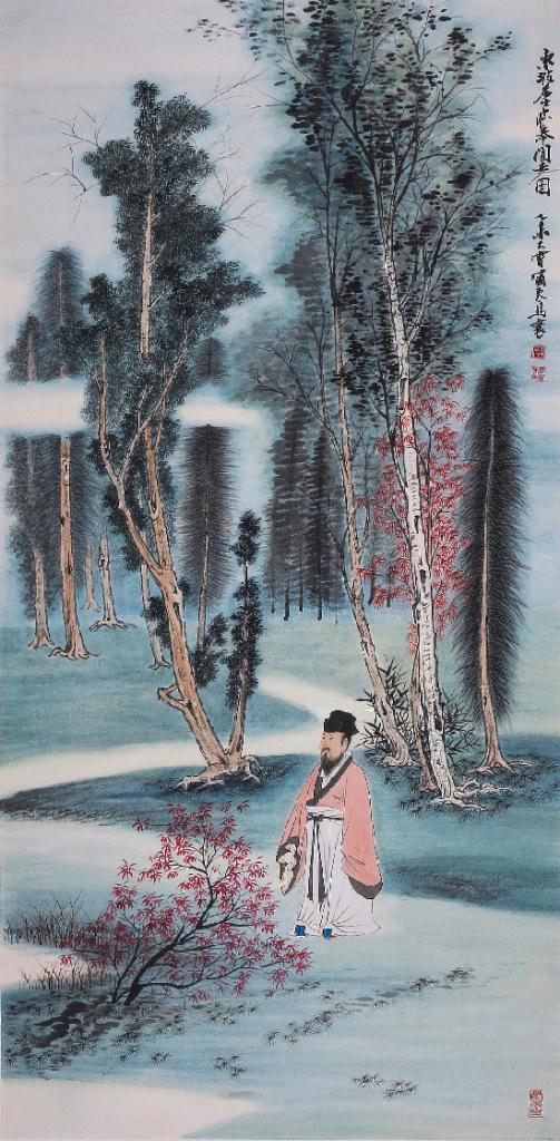 东坡居士临皋闲步图