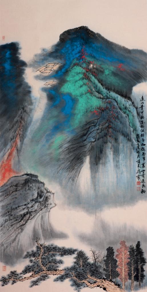 远山青翠图