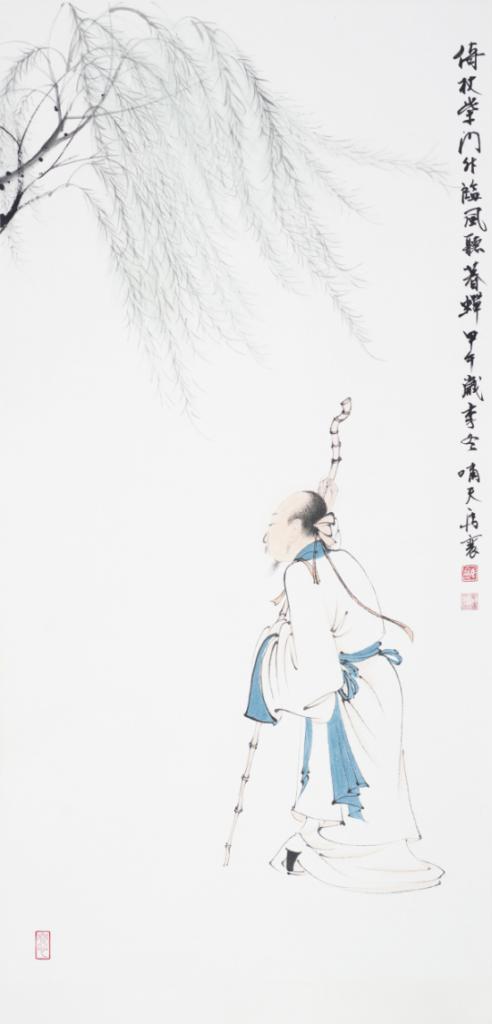 倚仗听蝉图
