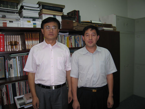 与中国书协党组书记赵长青