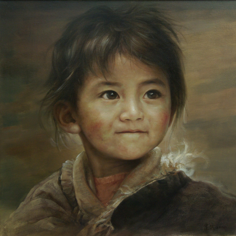 《西藏儿童组画6》