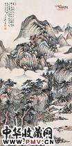 近现代吴琴木　晓岚叠嶂图