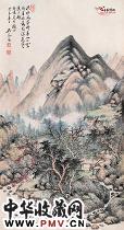 近现代吴琴木　青山白云图