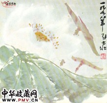 近现代张大壮　荷花