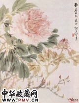 近现代张大壮　牡丹