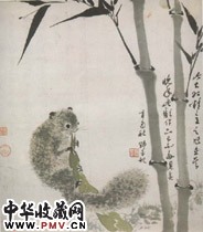 近现代张大壮　松鼠图