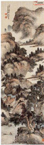近现代萧俊贤　似黄一峰溪居图轴