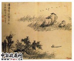 清王原祁　仿古山水之三（册）