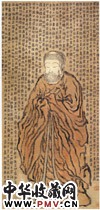 清金农　设色佛像图