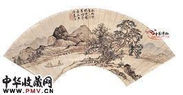 明蓝瑛 山水扇面