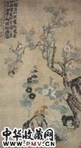 清李鱓　天中小景图轴