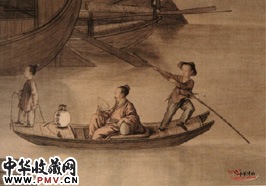 清郎世宁　羊城夜市图画面一