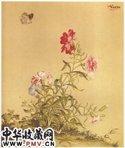 清郎世宁　《仙萼长春图》之七