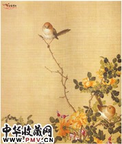清郎世宁　《仙萼长春图》之六