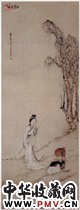 清居廉　仕女图