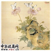 清居廉　花蝶（册）
