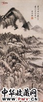 清王时敏　秋山晓霁图轴
