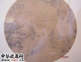 清苏六朋　高仕图团扇