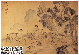清苏六朋　葛洪移居图