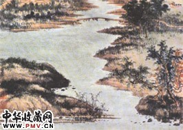 近现代谢稚柳　秋水长桥
