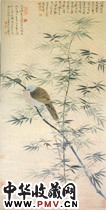 近现代谢稚柳　新篁春鸠