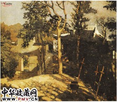 近现代徐悲鸿　鸡鸣寺道中